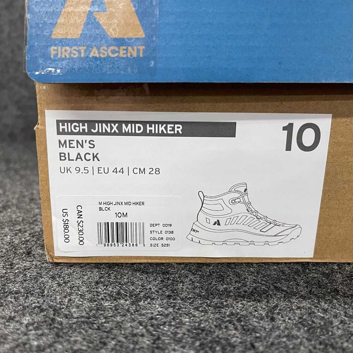 EDDIE BAUER High Jinx Mid Hiking Shoes Men's Size 10 Black 0138 | eBay