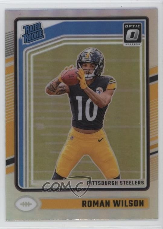 2024 Panini Donruss Optic Rated Rookie Holo Prizm Roman Wilson #285 1r9f
