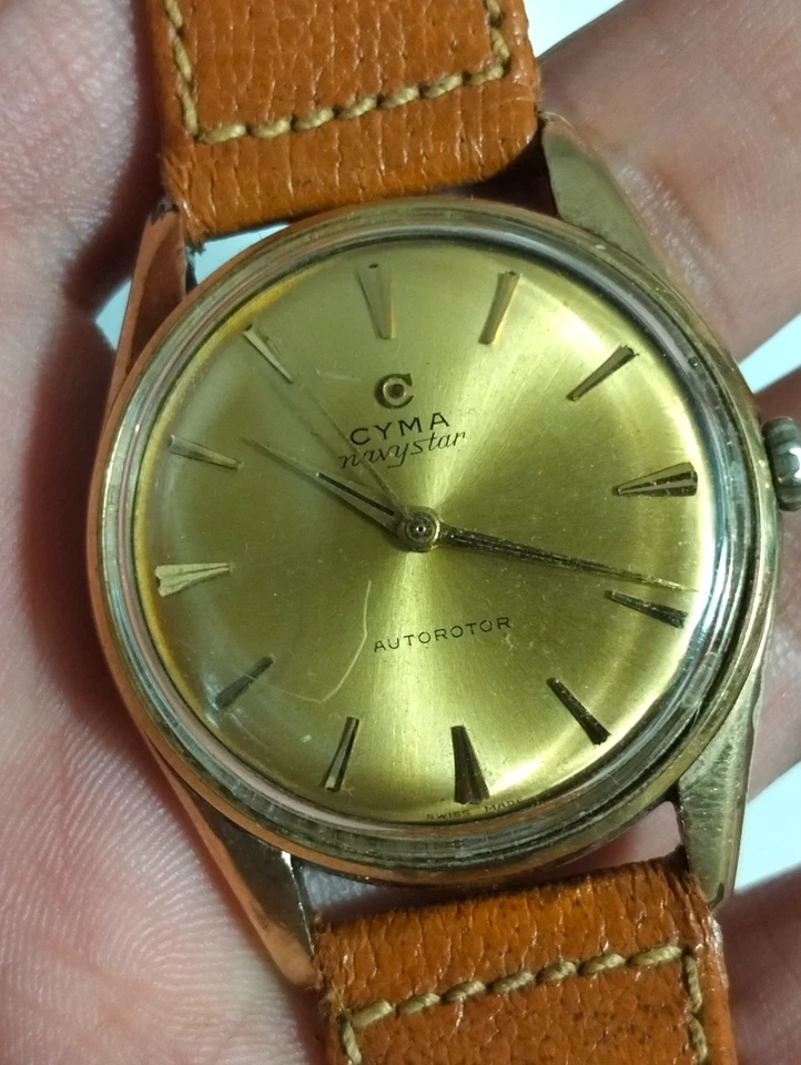 CYMA Navystar Automotor De Colección Raro Automático Suizo Cal R.480 Foto 2 de 4