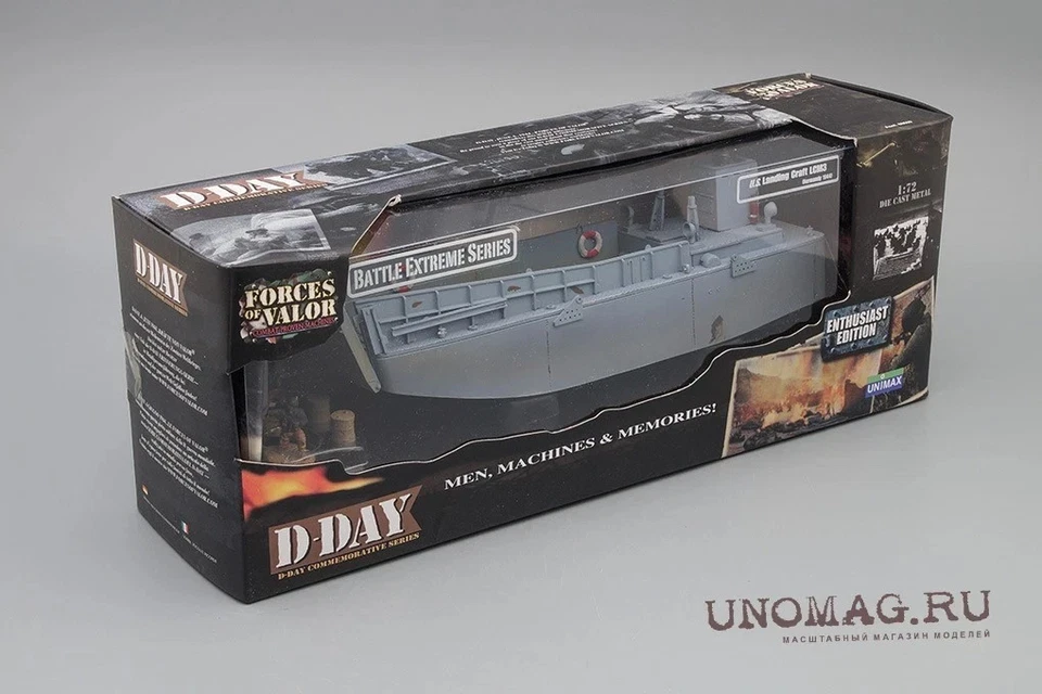 Landing Craft 1:72 Diecast Modelo Unimax FOV UM-85085 Día D LCM (3) y Figuras COMO NUEVO Foto 4 de 4