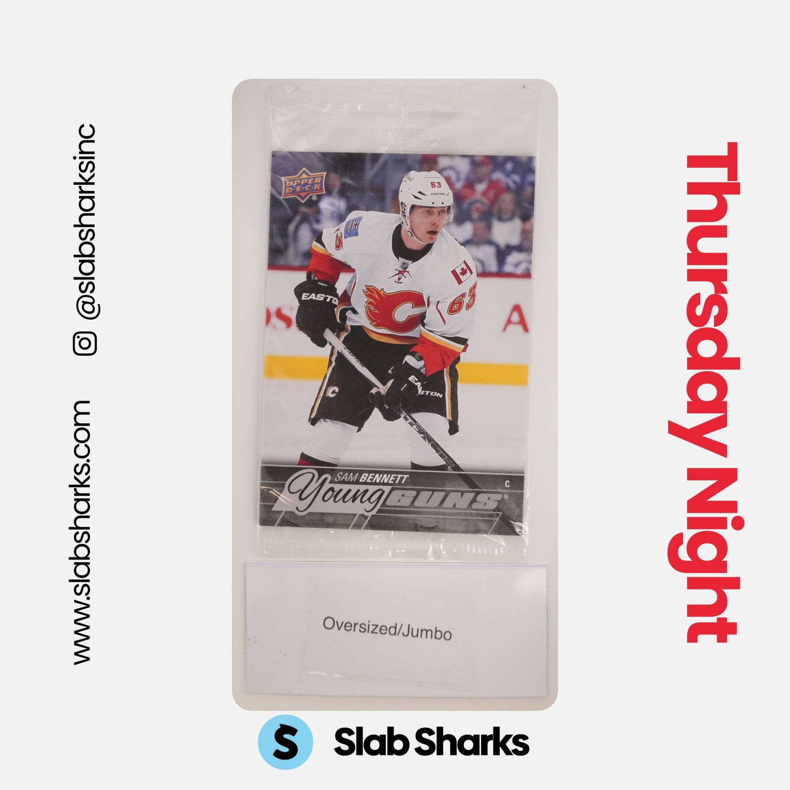 2015 UPPER DECK #231 SAM BENNETT YOUNG GUNS JUMBO RC ROOKIE