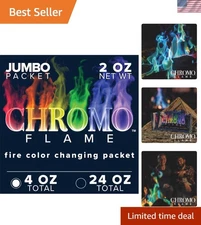 Enchanting Color Changing Fire Packets – 4 oz Total, Perfect for Bonfires