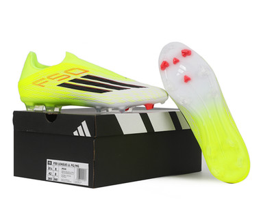 adidas F50 League Laceless FG/MG Mens Soccer Cleats Team Solar Yellow 2 JP8346