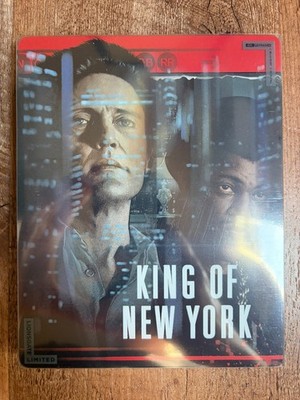 King of New York w. Steelbook + Slipcover (4K UHD + Blu-ray + Digital, 1990) NEW
