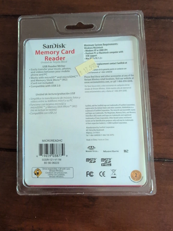 SanDisk Mobilemate Micro Memory Card Reader Universal New - Image 3 of 4