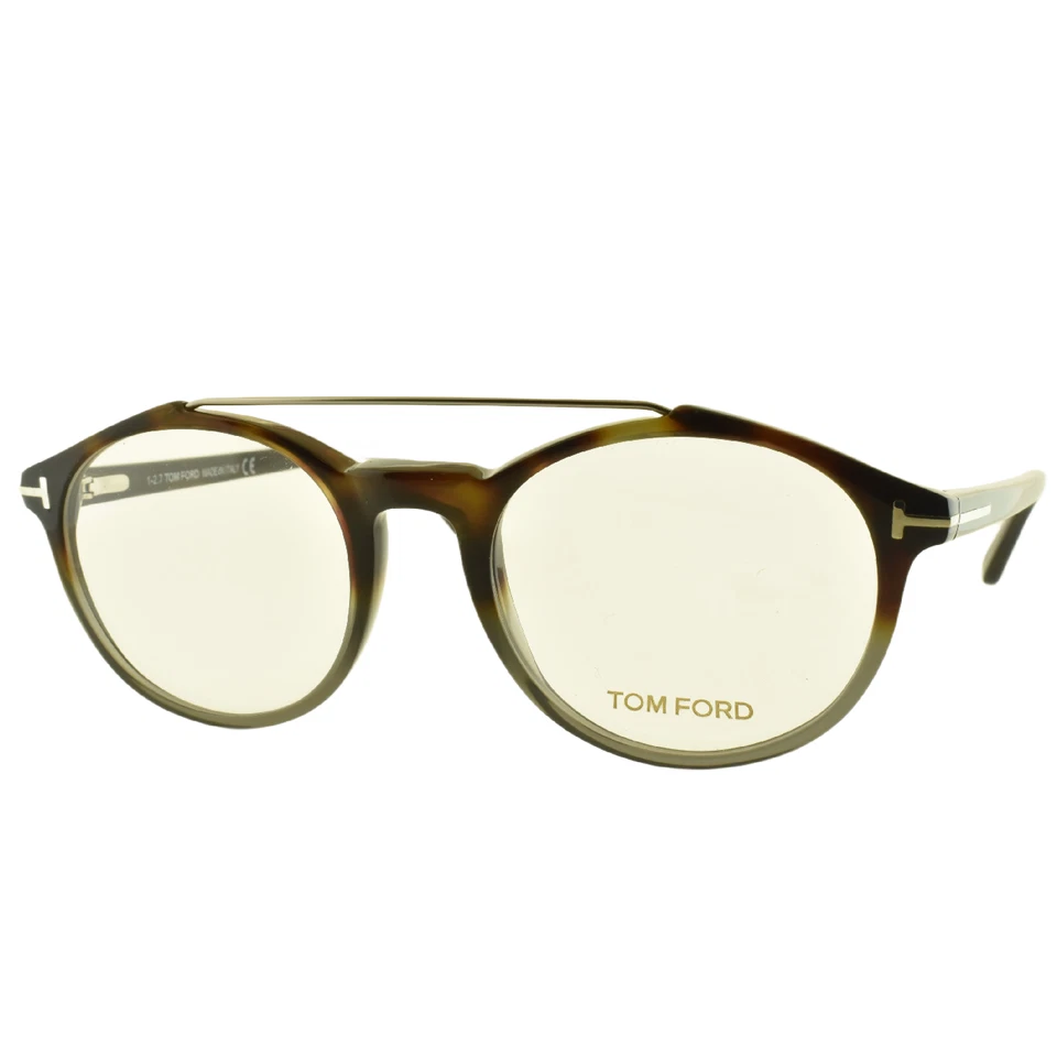 NEW! TOM FORD TF5455 055 50-20-145 Drak Havana/Shaded Gray Oval Full Rim Optical - Image 2 of 4