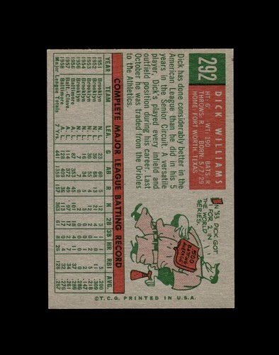 1959 Topps Baseball Cards #201 thru 400 - Complete Your Set - U Pick RESTOCKED - Picture 214 of 492
