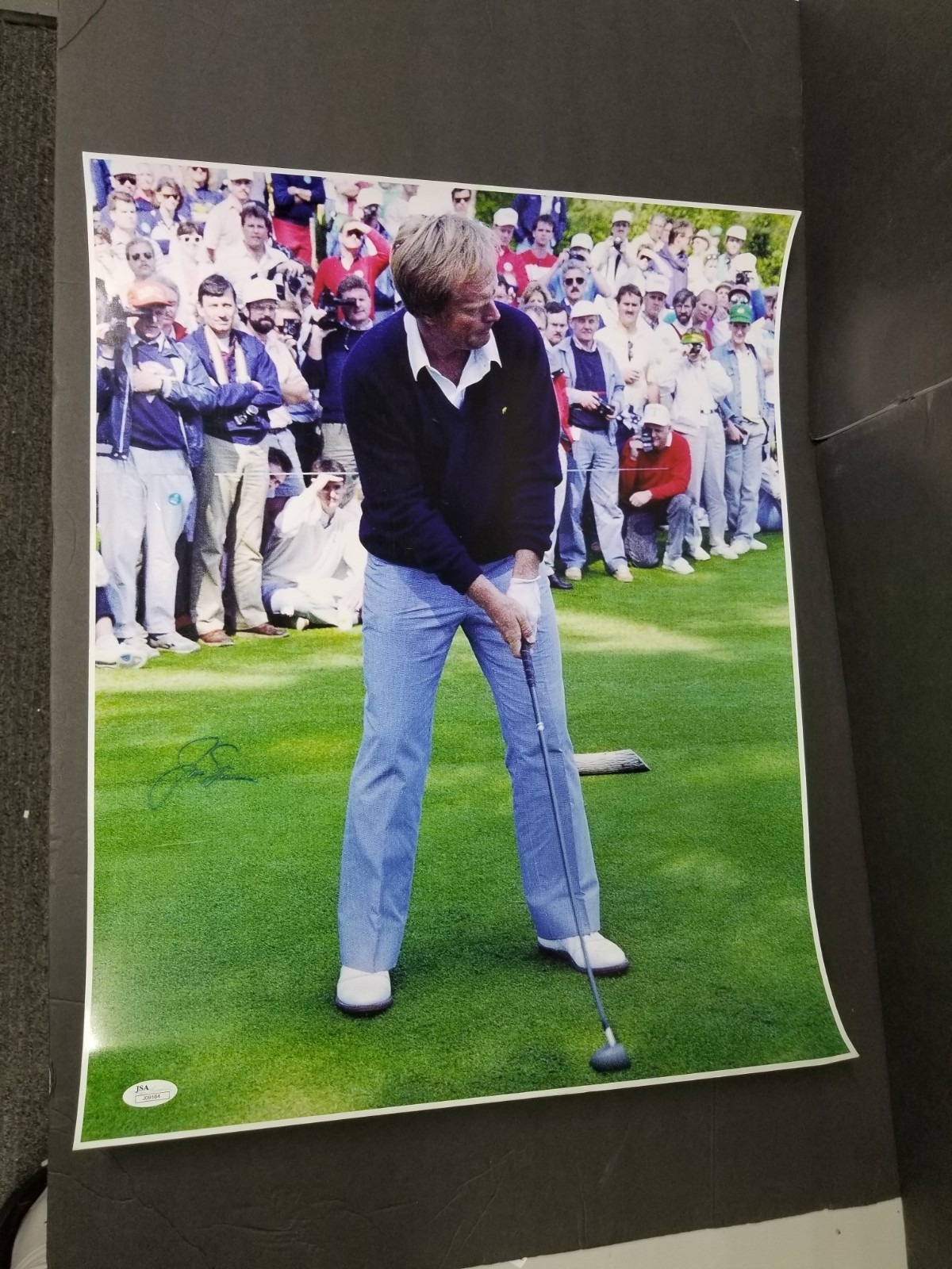 Jack Nicklaus Autographed Signed 16x20 Photo Imperfect JSA 