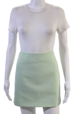 Marella Womens A-Line Mini Skirt Green Size 0