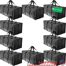 Foldable Extra Large Storage Bag Zipper Closure Rectangular 65lbs Capacity New