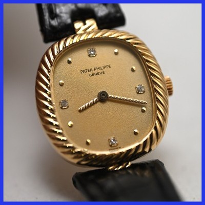 PATEK PHILIPPE GOLDEN ELLIPSE 4461 18K YELLOW GOLD DIAMONDS LADIES WATCH
