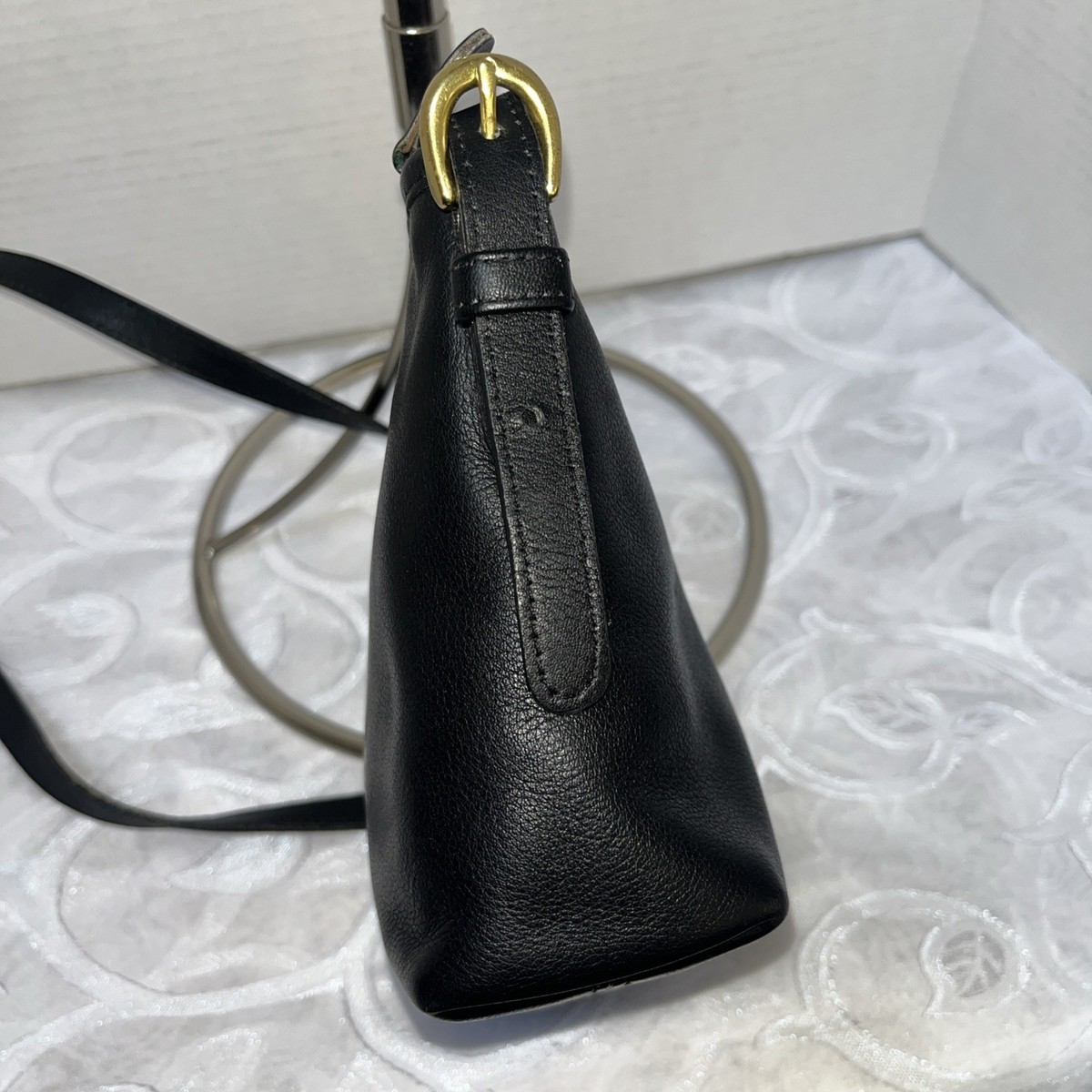 Vintage Coach 4107 Black Leather Soho Mini Basket Bag