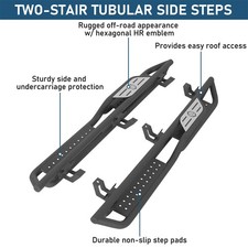 Fit 2018-2026 Jeep Wrangler Jl 4door Two-stair Nerf Side Step Bars Rocker Guard