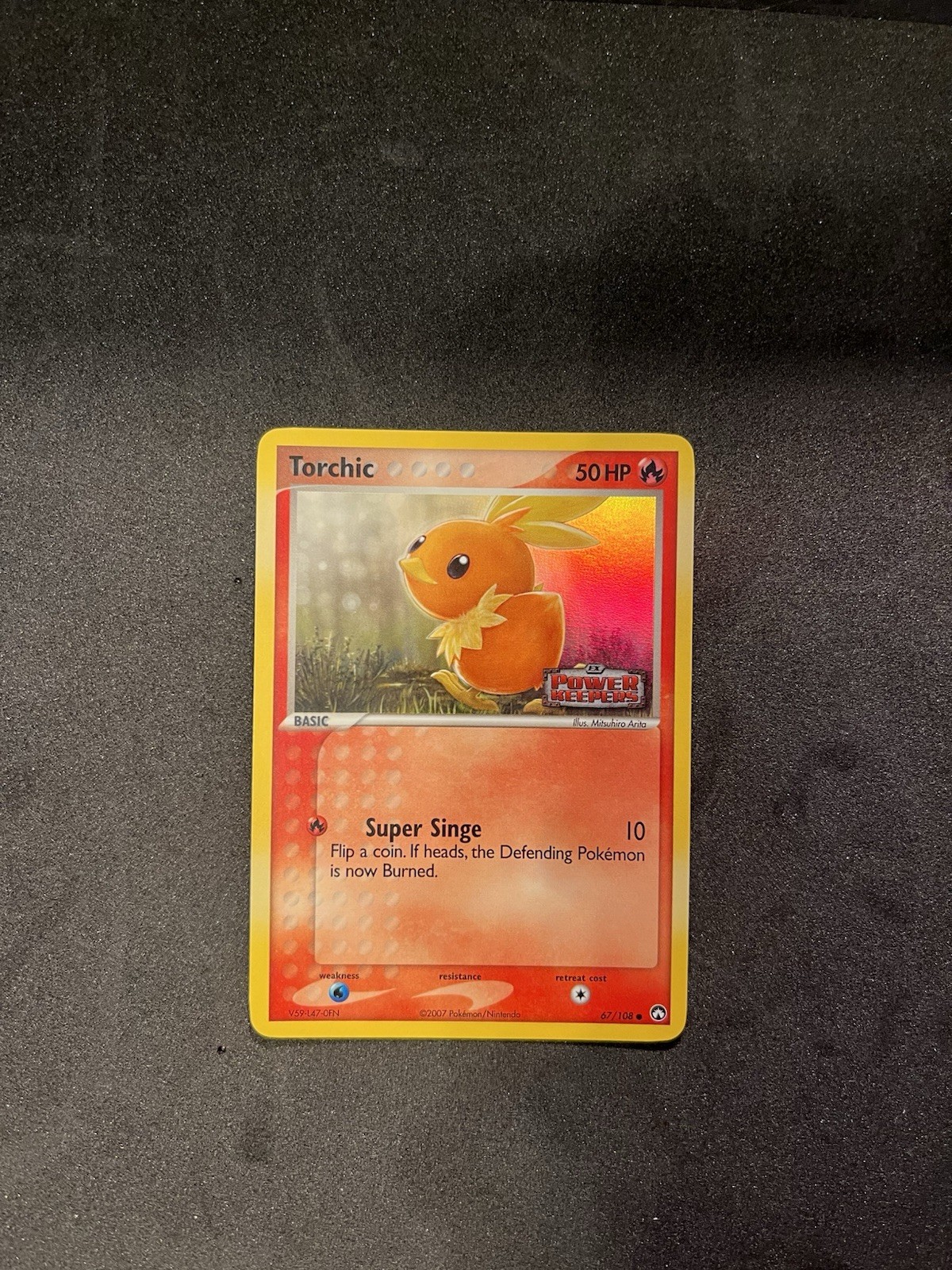 Pokemon 2007 Ex Power Keepers Torchic 67/108 Reverse Holo - NM