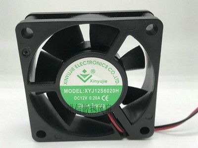 1 pcs  Xin yu jie Fan XYJ12S6020H  DC12V 0.20A 2 wire 6020 60*20MM  cooling fan 
