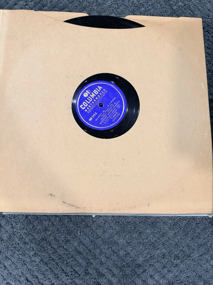 Columbia Masterworks Beethoven Lot Concerto 4 & Quartet 11 Gieseki 78 RPM Record - Image 3 of 4