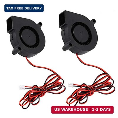 ACEIRMC 2pcs 5015 3D Printer DC Brushless Blower Cooling Fan for RepRap i3 CR-10