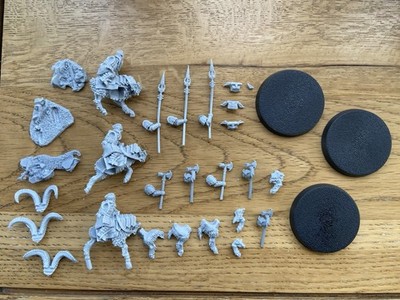Iron Hills Goat Riders x3 Resin Herr der Ringe Mesbg *siehe Beschreibung*