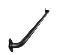 45 Inch Black No-Slip Hand Rails for Indoor Stairs, Wall Mount Staircase Handrai