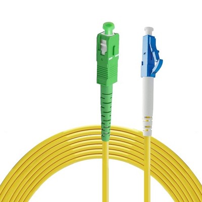 5m 16.4ft SC To LC/UPC Fiber Patch Cable Single Mode Simplex 9/125m Cord