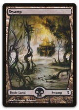 Swamp (240) - Full Art #240 (NM) Zendikar ZEN Magic MTG