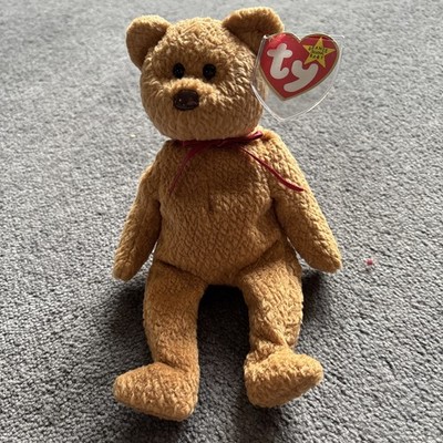 Ty Beanie Baby Bär lockig Plüsch PE Indonesien neu mit Etikett