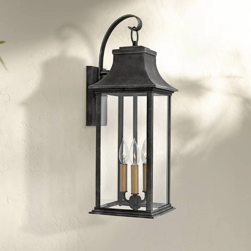 Hinkley Adair 24 1/2" High Aged Zinc Outdoor Wall Light - Picture 1 of 10