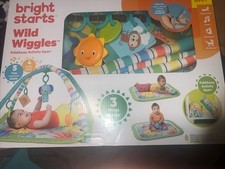 Bright Starts Wild Wiggles Baby Activity Gym & Play Mat with Foldin... Fast Ship