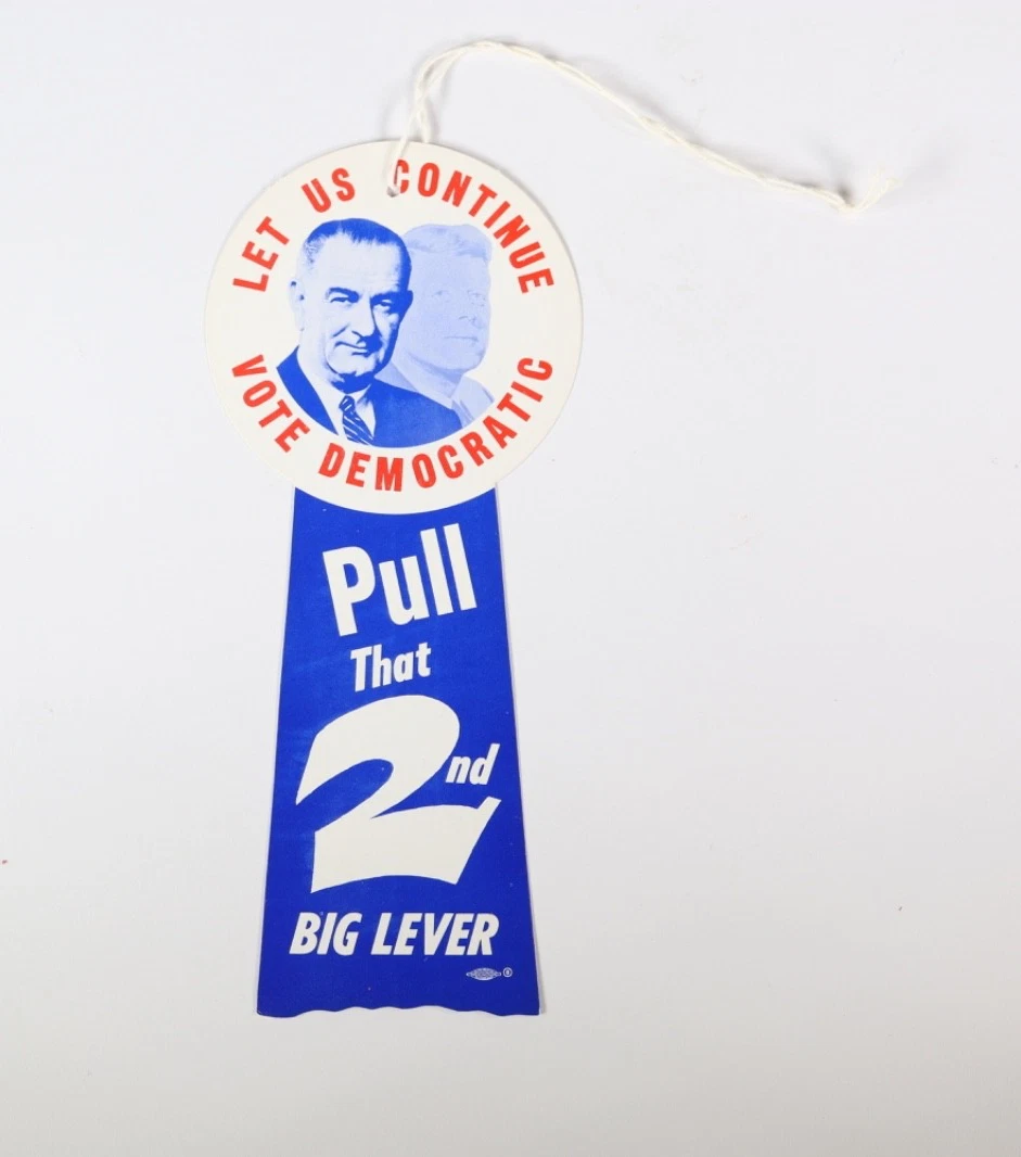 Lyndon Johnson 1964 US Presidential Candidate Collectibles for