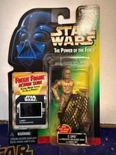 STAR WARS - Power of the Force POTF Freeze Frame C-3PO w Cargo Net 1997 NEW