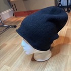 FROST Unisex Cashmere Knit Beanie Black OS Simple Winter Hat Cap Made In Poland — photo 3