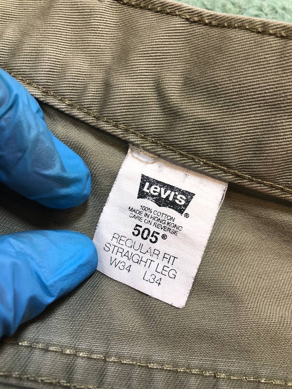 Levi's 505 Regular Fit Straight Denim Jeans 34X34 thumbnail 12