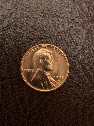 1955 S Lincoln Wheat Cent BU Rd Free Shipping