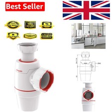 Bathroom Essential: Neo Sink Siphon 40cm - Total Leak Protection & Easy Clean