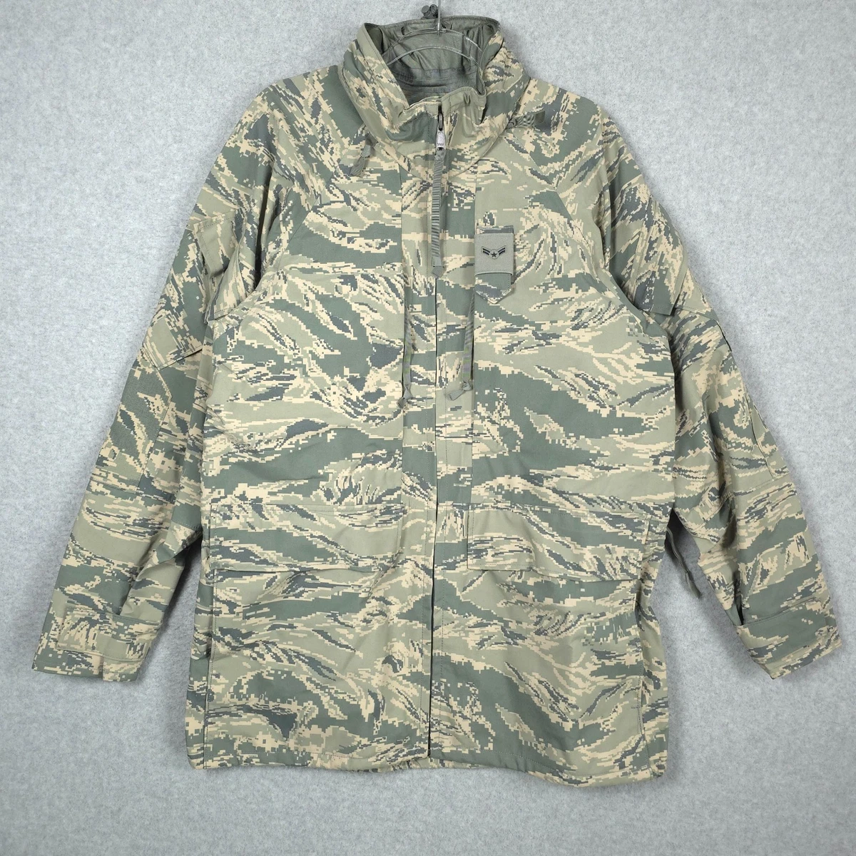 US Air Force APECS Parka Mens Medium Long Gore Tex ABU Tiger 