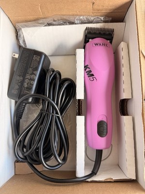 Wahl KM5 Electric Pet Grooming Clippers Corded Pink w/ Power Adapter & Blade #D5