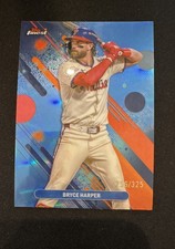 2025 Topps Finest - Common Bryce Harper #73 Sky Blue Refractor /325