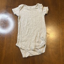 Gerber Baby Bodysuit 24 Months Gray Short Sleeve 100 Cotton