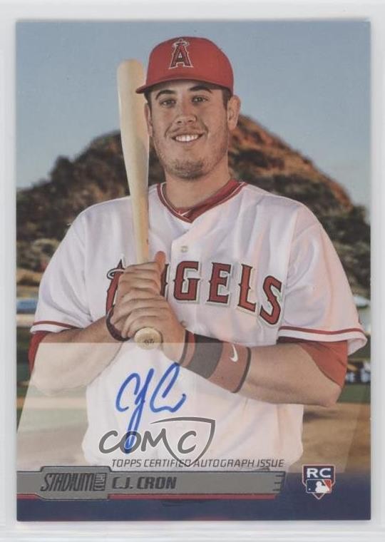 2014 Topps Stadium Club CJ Cron #SCA-CCR Rookie Auto RC 0t2