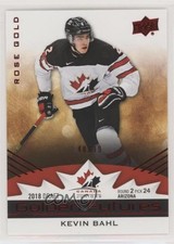 2020-21 Team Canada Juniors Golden Futures Rose Gold 48/99 Kevin Bahl #GF-5 kn5