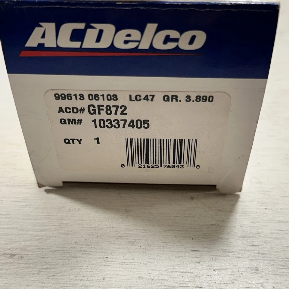 Nuevo filtro de combustible OEM ACDelco#GF872 GM#10337405 2004 Pontiac Grand Prix Nuevo de Lote Antiguo Foto 2 de 4