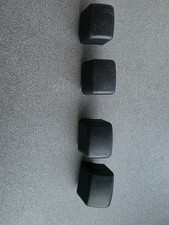 4 x THULE BLACK SQUARE TRADITIONAL BAR END CAPS FIT 760,761,762,763,769 30661