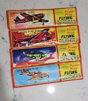 Lot Of 4 Power Prop Flying Gliders