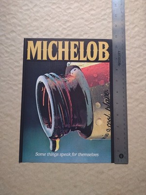 1982 -Michelob Beer-Some things speak for themselves -Print Ad- Vintage 