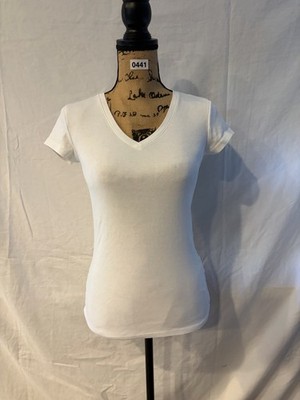 Kirkland White V-neck Tee XS