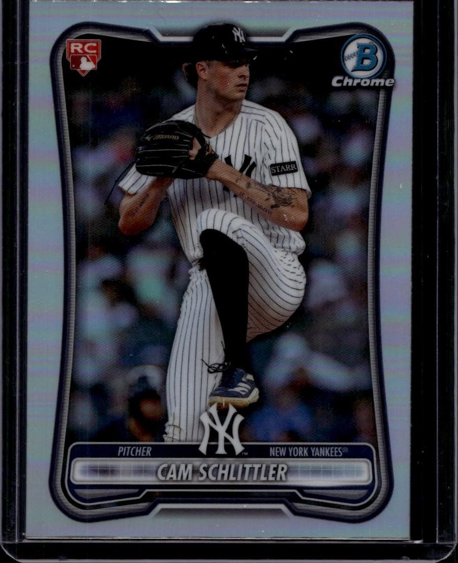 2026 Bowman #53 Cam Schlittler Rookie Red RC Logo