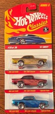 Hot Wheels Classics Series 3 - 57 Chevy 20 - 3 Colors See Inside Hot Wheels Classics Series 3 - 57 Chevy 20 - 3 Colors See Inside