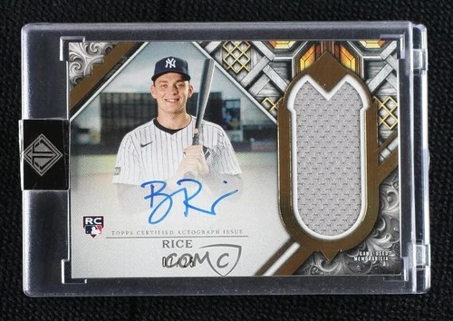 2025 Topps Transcendent Collection Relics 7/25 Ben Rice #TCAR-BR Rookie Auto RC
