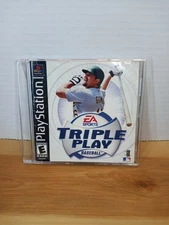 Triple Play Baseball Sony PlayStation 1 PS1 PSX Complete Black Label EA Sports