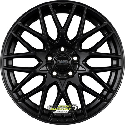 2x CMS C25 complete matt black 8.5x19 ET30 - LK5/112 ML66.5 Felge Alu
